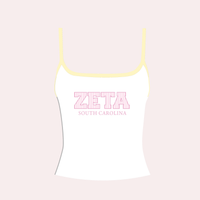 U OF SOUTH CAROLINA ZETA TANK TOPS (JUNE 2025)